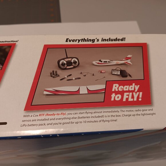 Cox Sky Ranger RTF Electric R/C Airplane Complete w/2.4 Ghz Radio  - *PARTS ONLY - Picture 4 of 10